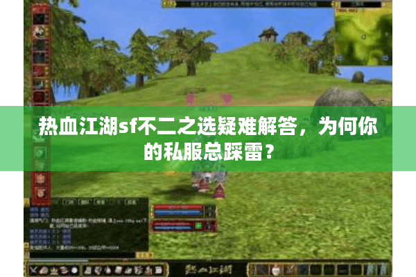 热血江湖sf不二之选疑难解答，为何你的私服总踩雷？