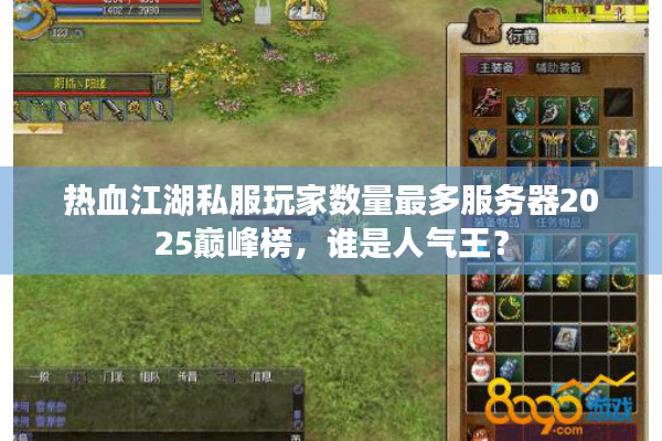 热血江湖私服玩家数量最多服务器2025巅峰榜，谁是人气王？