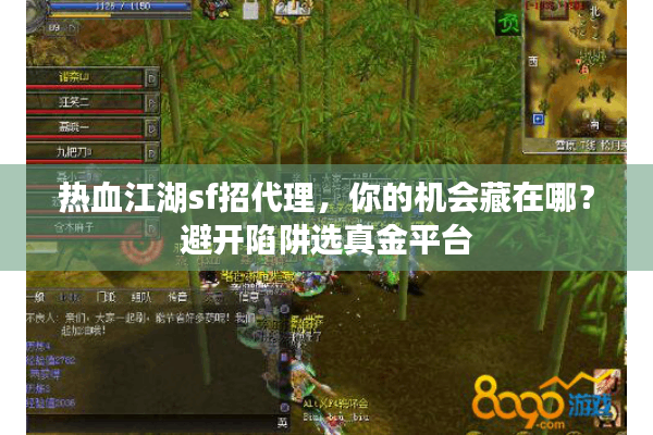 热血江湖sf招代理，你的机会藏在哪？避开陷阱选真金平台