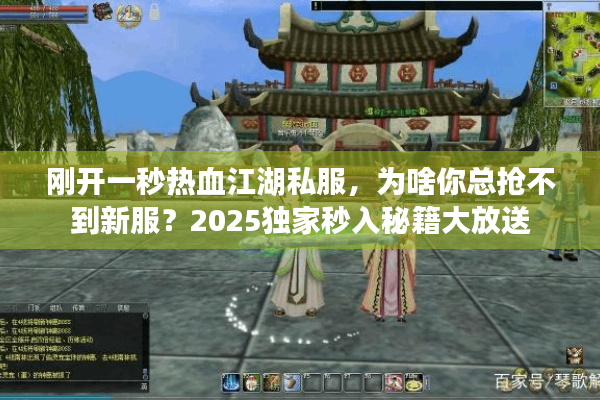 刚开一秒热血江湖私服，为啥你总抢不到新服？2025独家秒入秘籍大放送